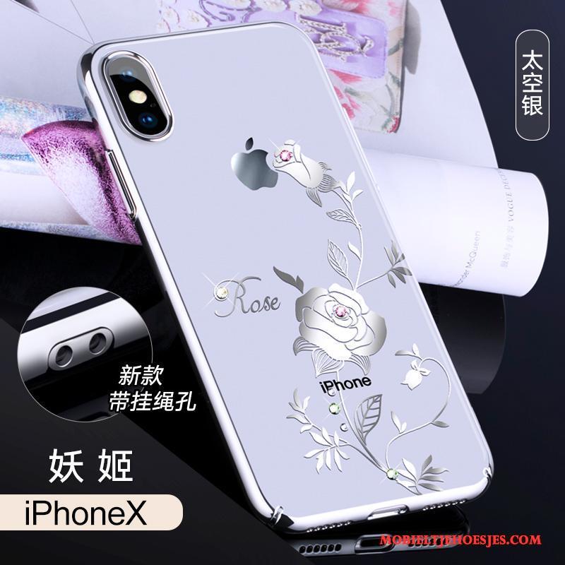 iPhone X Nieuw All Inclusive Hanger Hoesje Telefoon Trendy Merk Anti-fall Luxe