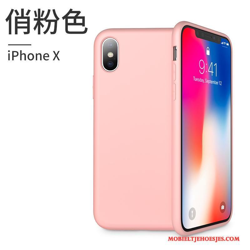 iPhone X Rood Hoesje Telefoon All Inclusive Trendy Merk Siliconen Nieuw