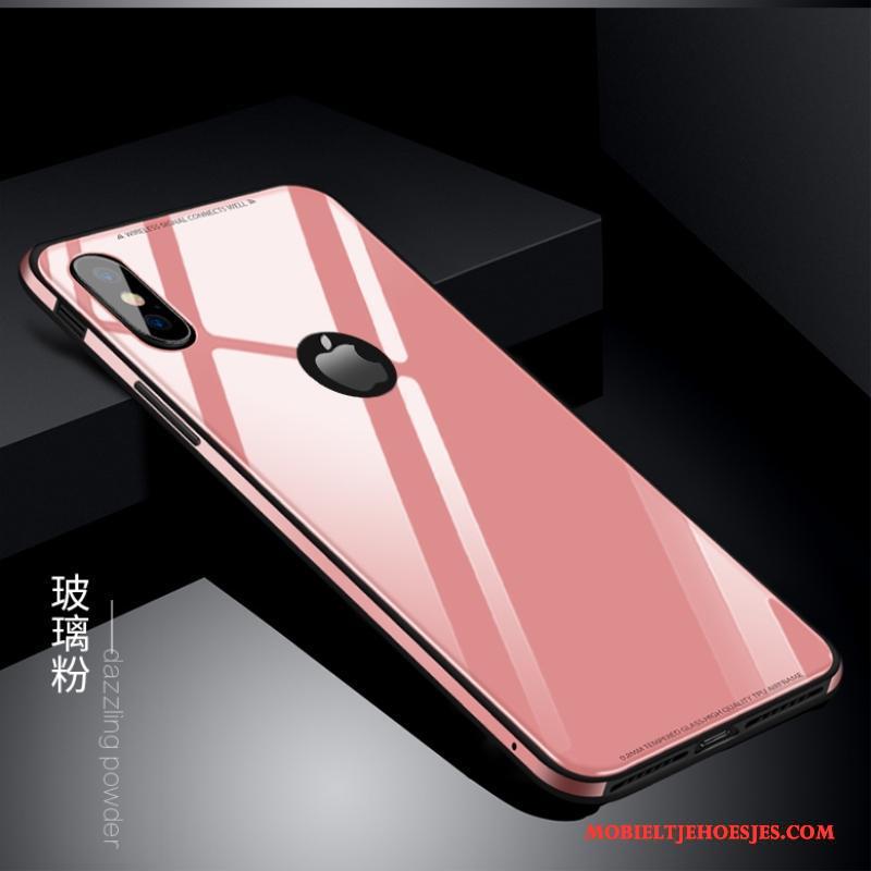 iPhone X Siliconen Anti-fall Hoes Rood Hoesje Telefoon Trend