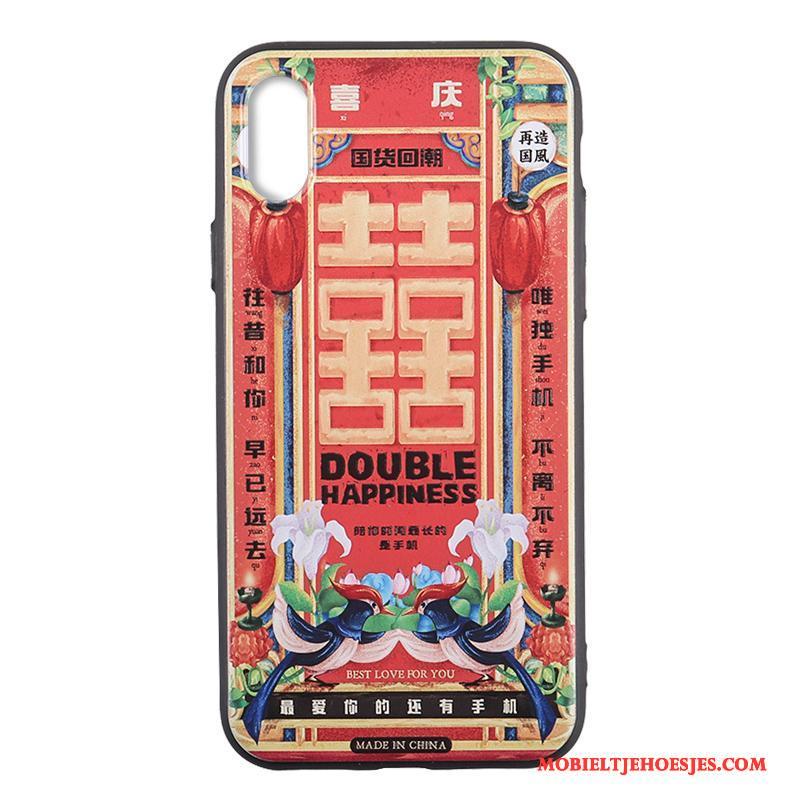 iPhone X Trendy Merk Nieuw Original Chinese Stijl Hoesje Telefoon Scheppend Bescherming