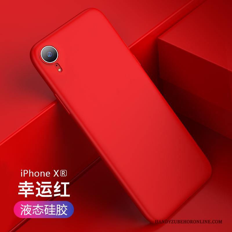 iPhone Xr Anti-fall Net Red Zacht Hoesje All Inclusive Trendy Merk Roze