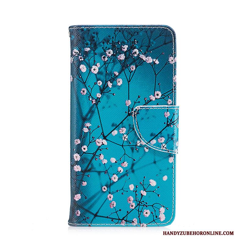 iPhone Xr Hoes Zwart Hoesje Telefoon Leren Etui Folio Geschilderd Spotprent