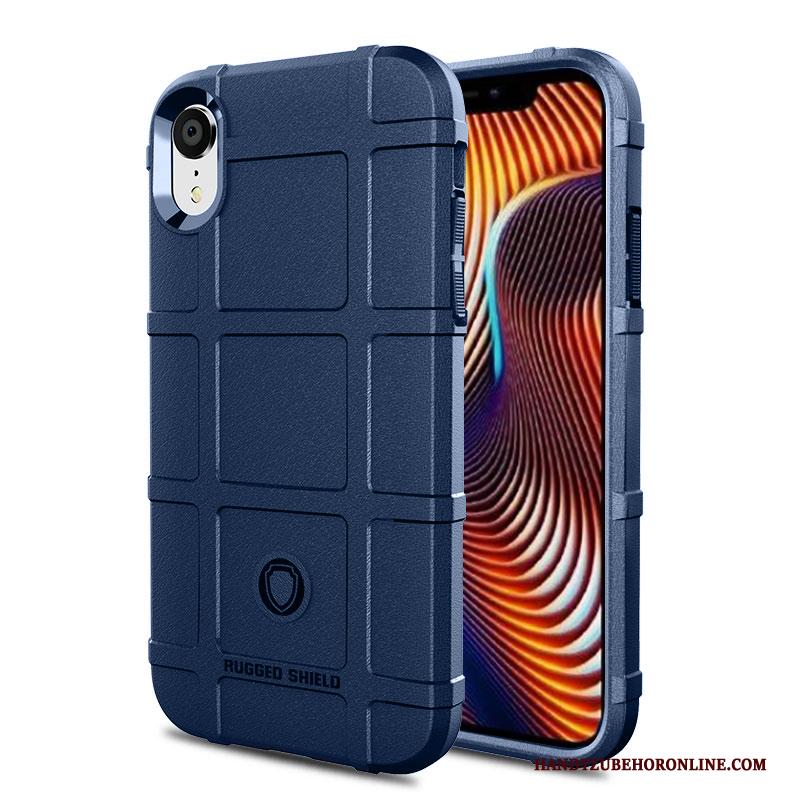 iPhone Xr Hoesje All Inclusive Scheppend Siliconen Anti-fall Bescherming Grijs Mobiele Telefoon