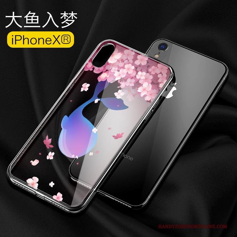 iPhone Xr Net Red Hoes Anti-fall Trendy Merk Hoesje Telefoon Bescherming Siliconen