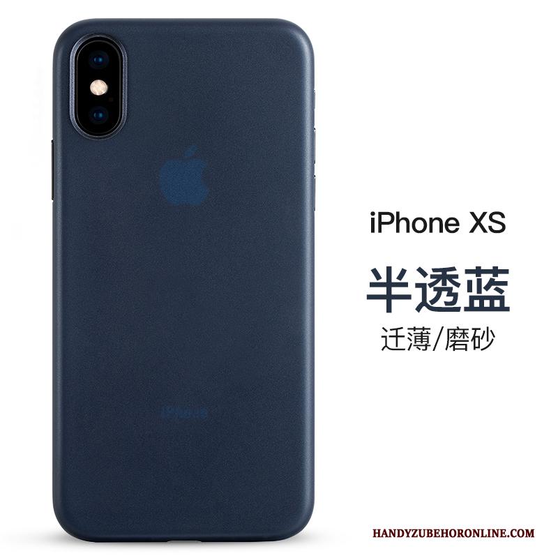 iPhone Xs Eenvoudige Hoesje Bescherming Patroon Dun Zwart Bedrijf