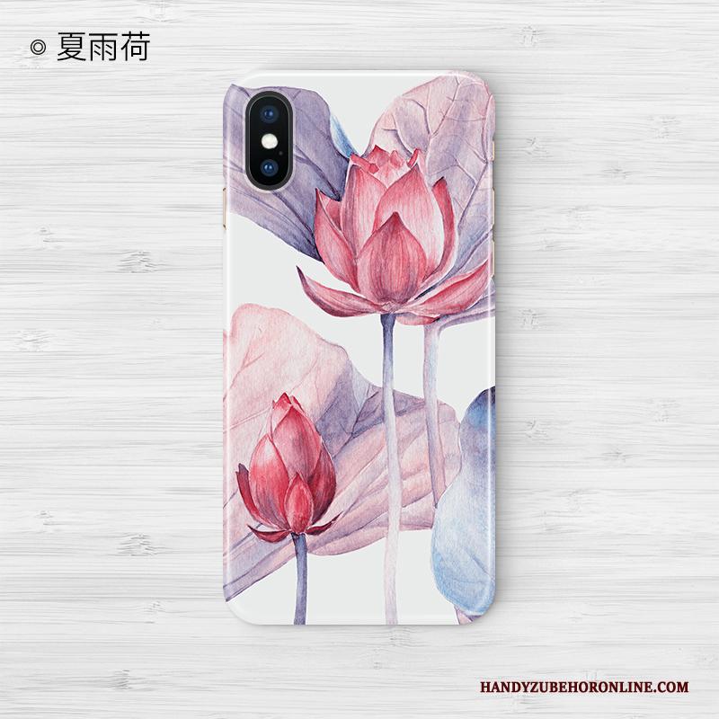 iPhone Xs Max Bescherming Roze Trend Kleur Scheppend Hoesje Anti-fall