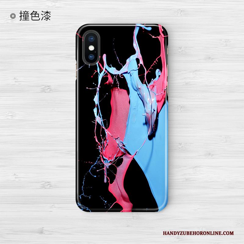 iPhone Xs Max Bescherming Roze Trend Kleur Scheppend Hoesje Anti-fall