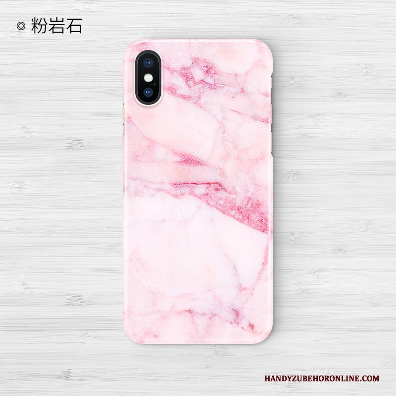 iPhone Xs Max Bescherming Roze Trend Kleur Scheppend Hoesje Anti-fall