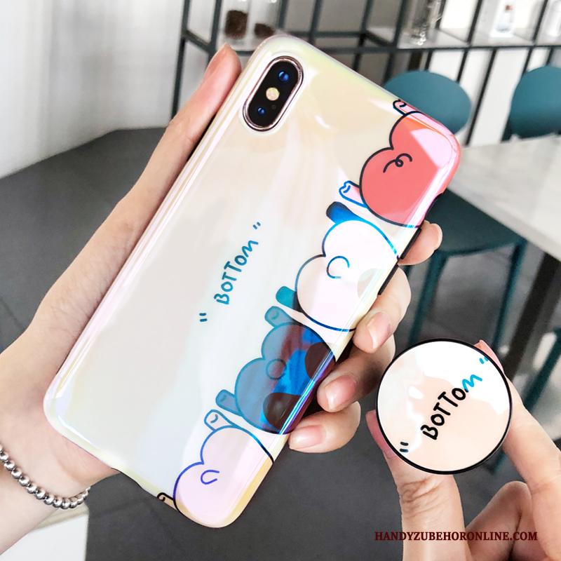 iPhone Xs Max Hoes Nieuw Anti-fall Zacht Trendy Merk Hoesje All Inclusive