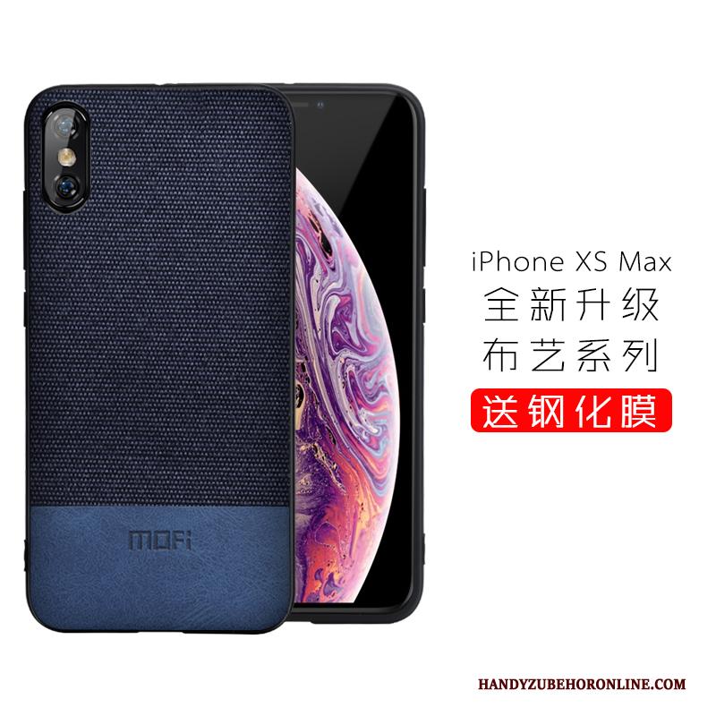 iPhone Xs Max Hoesje Siliconen Zwart Bedrijf Zacht Anti-fall Nieuw Dun