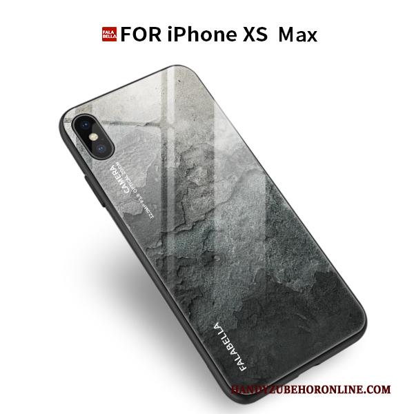 iPhone Xs Max Hoesje Telefoon Anti-fall Persoonlijk Glas Scheppend All Inclusive Wind