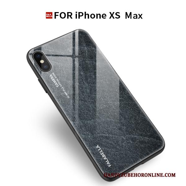 iPhone Xs Max Hoesje Telefoon Anti-fall Persoonlijk Glas Scheppend All Inclusive Wind
