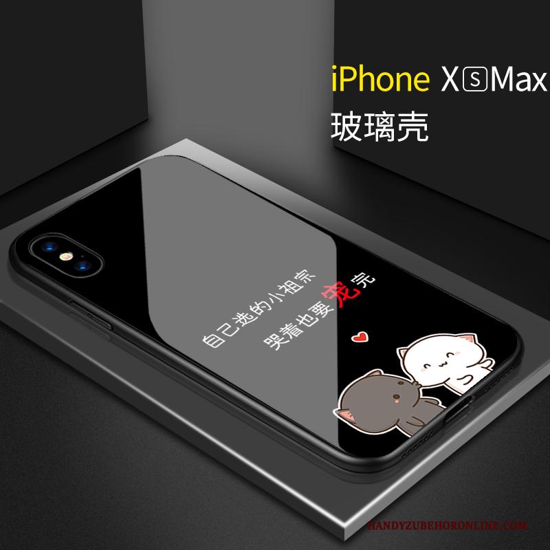 iPhone Xs Max Mini Trendy Merk Lovers Persoonlijk Scheppend Hoesje Telefoon Wit