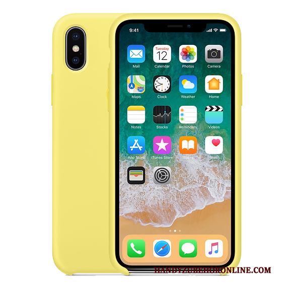 iPhone Xs Max Siliconen Hoesje Telefoon Purper Echte