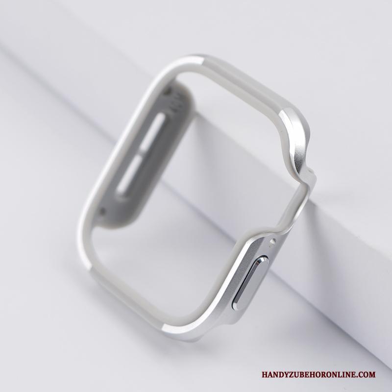 Apple Watch Series 1 Hoes Zilver Legering Metaal Hoesje Bescherming Tas