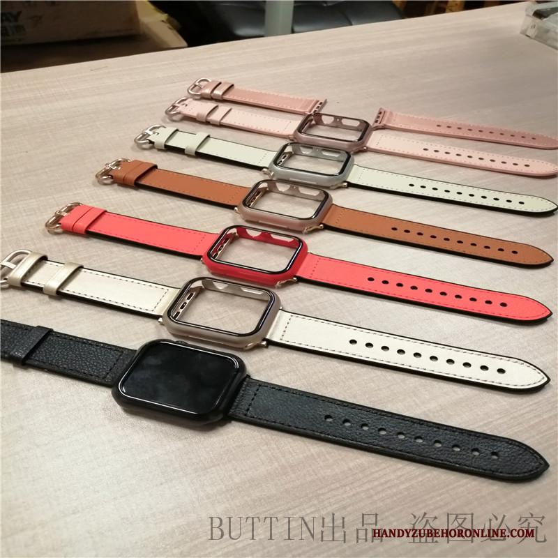 Apple Watch Series 1 Vintage Kleur Hoes Hoesje Klittenband Bescherming Zwart