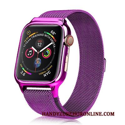 Apple Watch Series 2 Nieuw Hoes Purper Hoesje All Inclusive Metaal Bescherming