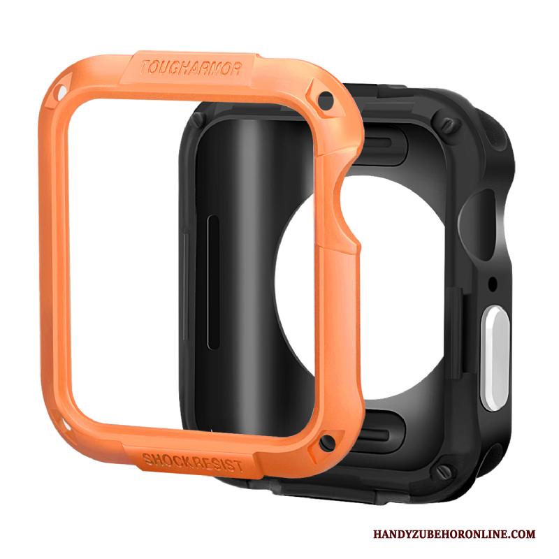 Apple Watch Series 3 Siliconen Pantser Hoesje Oranje Anti-fall Bescherming Accessoires
