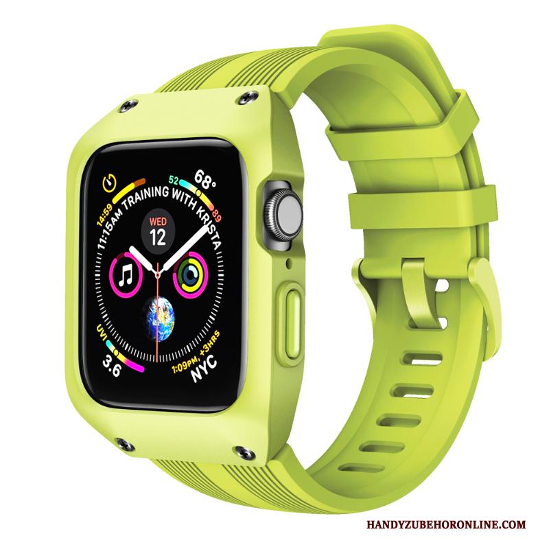 Apple Watch Series 4 Hoes Sport Scheppend Groen Hoesje Anti-fall Bescherming