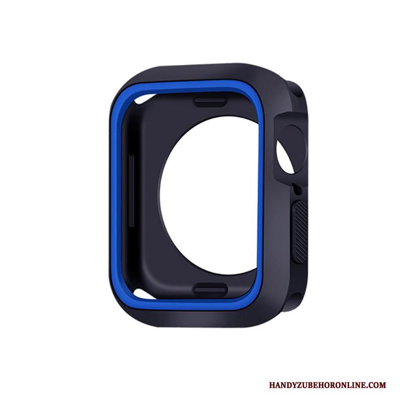 Apple Watch Series 4 Zacht Hoesje Blauw Siliconen Bescherming