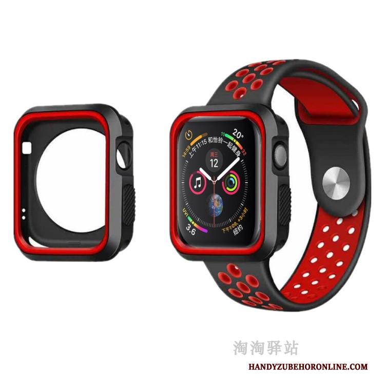 Apple Watch Series 5 Zacht Hoesje Ademend Rood Anti-fall Sport Bescherming