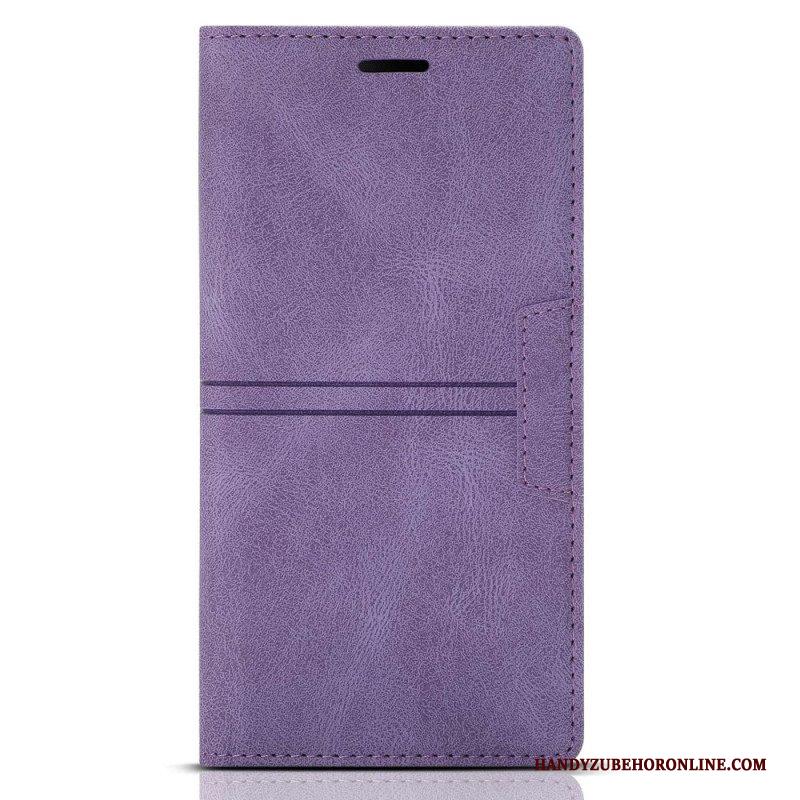 Bescherming Hoesje voor Samsung Galaxy A54 5G Folio-hoesje Stijl Lederen Couture