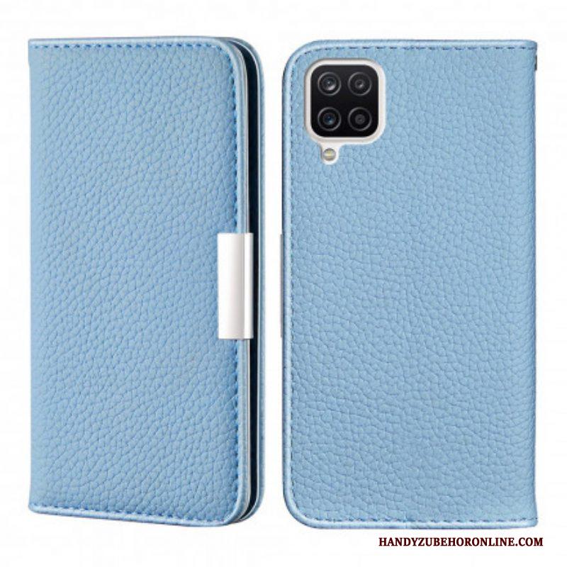 Bescherming Hoesje voor Samsung Galaxy M12 / A12 Folio-hoesje Imitatieleer Litchi Ultra Chic