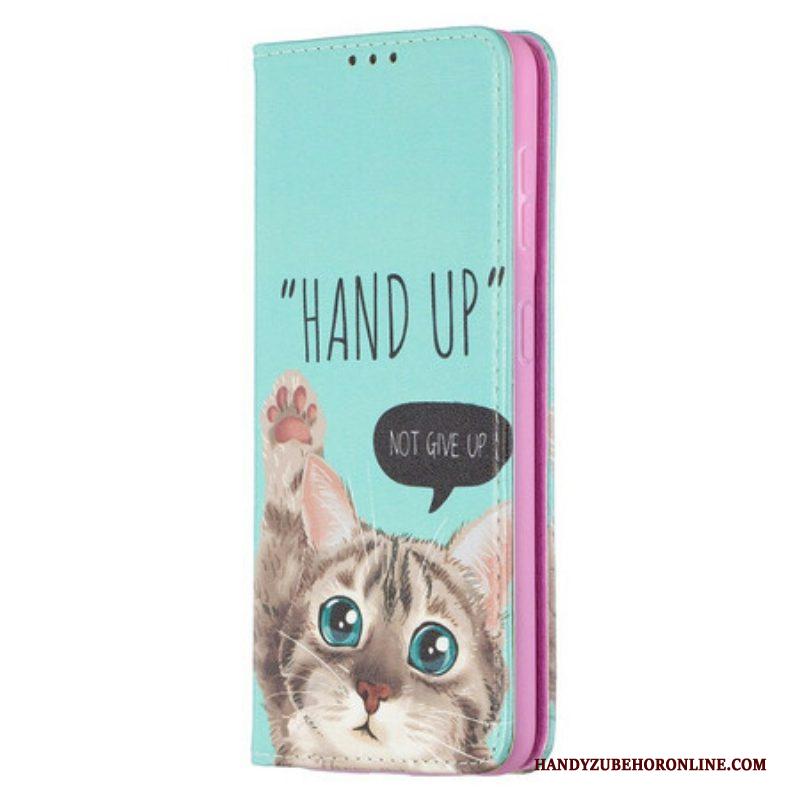 Bescherming Hoesje voor Samsung Galaxy S21 5G Folio-hoesje Hand Omhoog