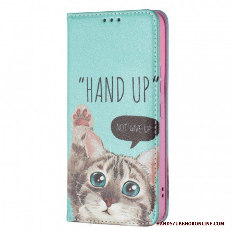 Bescherming Hoesje voor Samsung Galaxy S22 5G Folio-hoesje Hand Omhoog