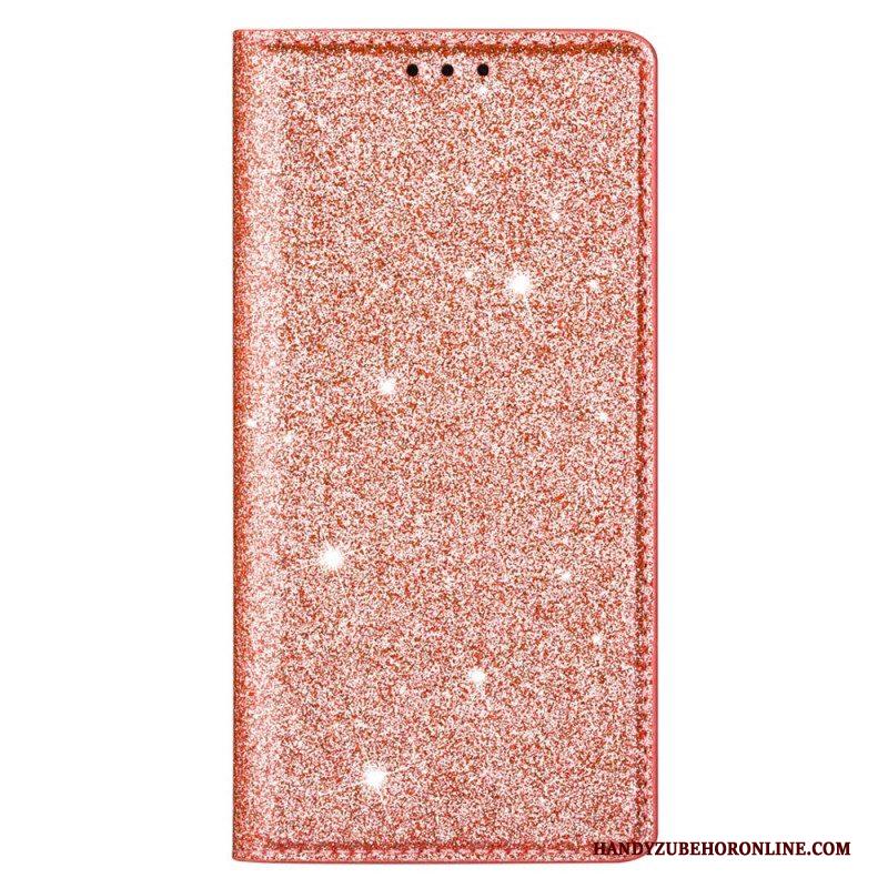 Bescherming Hoesje voor Samsung Galaxy S22 5G Folio-hoesje Paillettenstijl