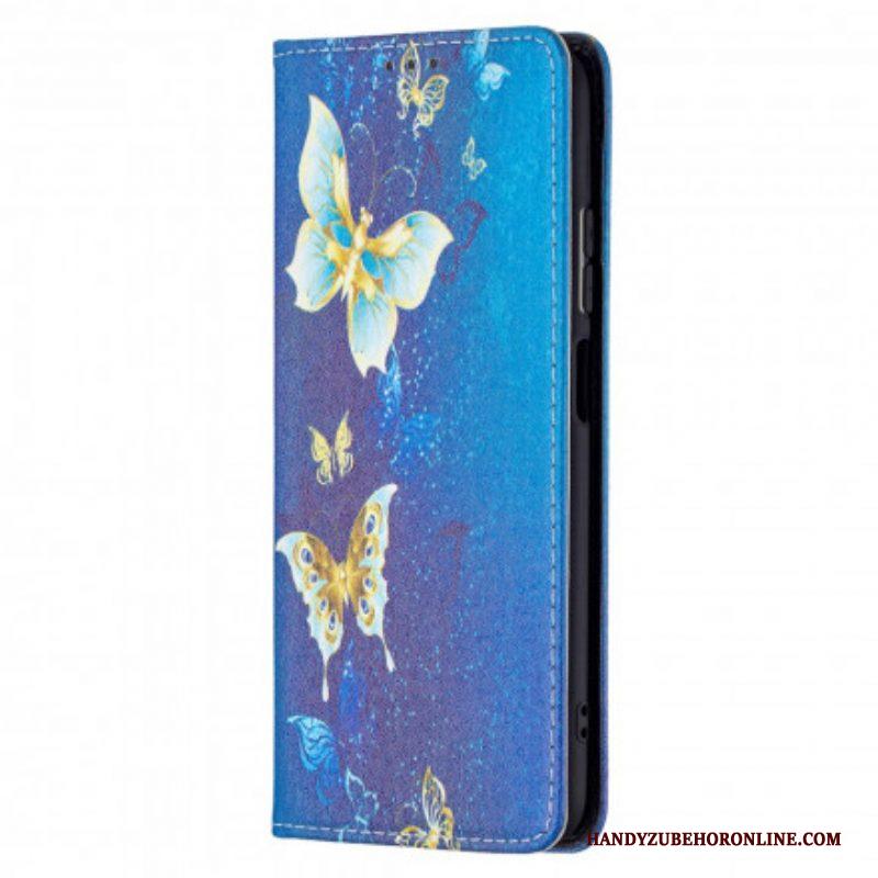 Bescherming Hoesje voor Xiaomi Redmi Note 10 / 10S Folio-hoesje Kleurrijke Vlinders