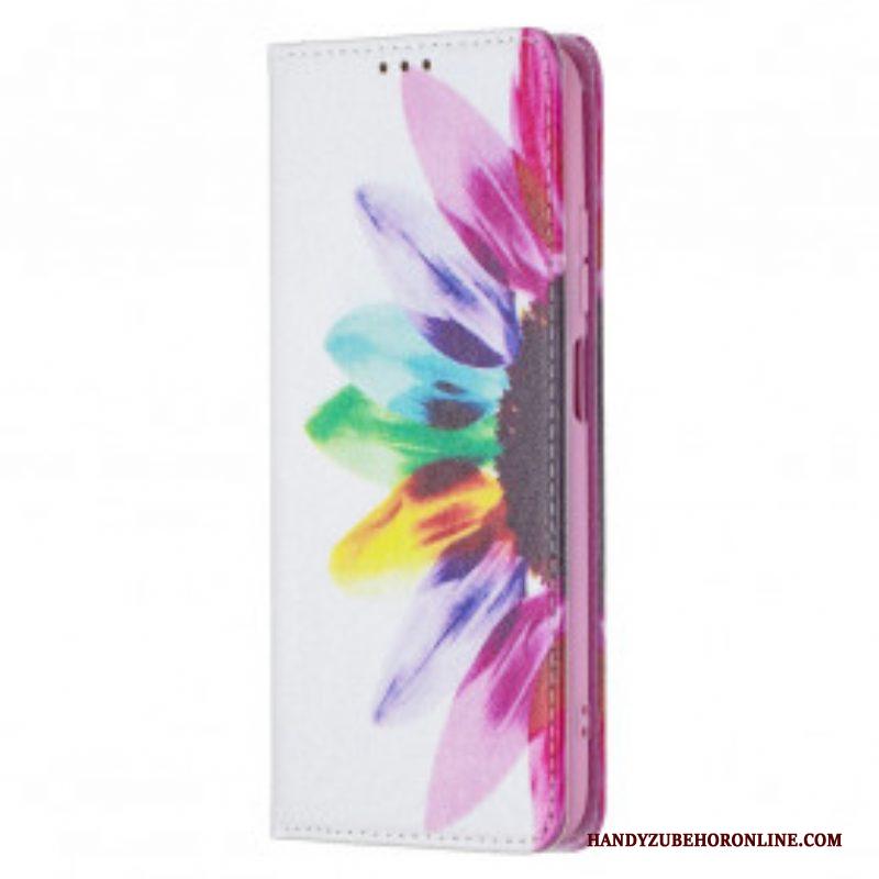 Bescherming Hoesje voor Xiaomi Redmi Note 10 / 10S Folio-hoesje Waterverf Bloem