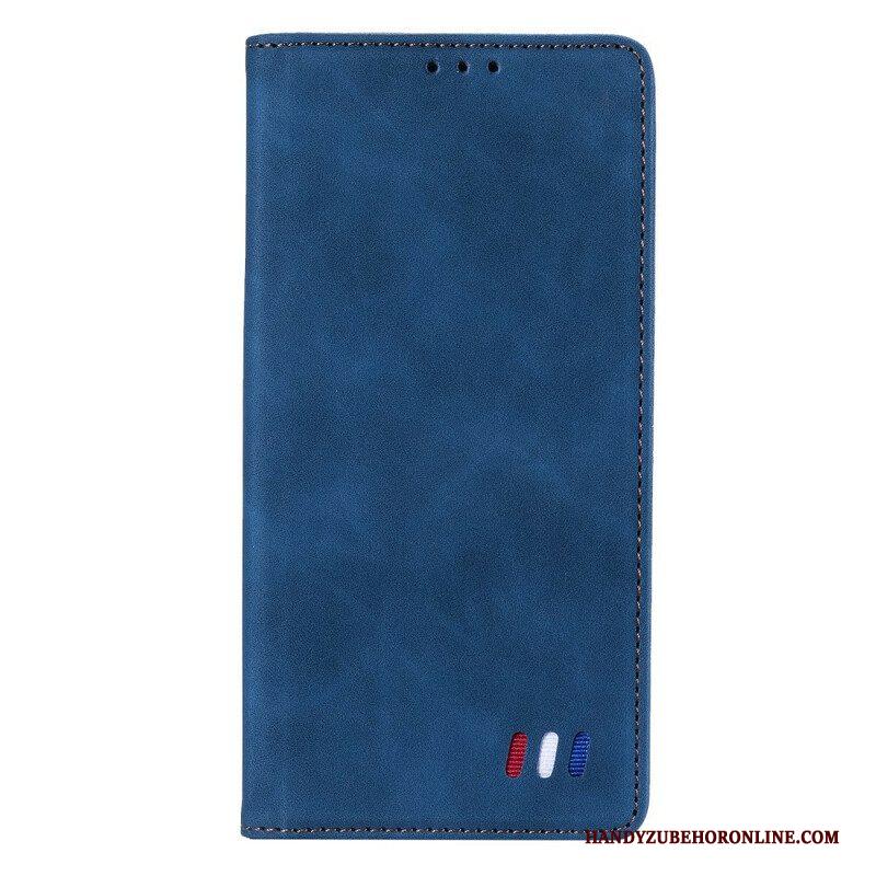 Bescherming Hoesje voor Xiaomi Redmi Note 10 5G Folio-hoesje Driekleurige Lederen Stijl