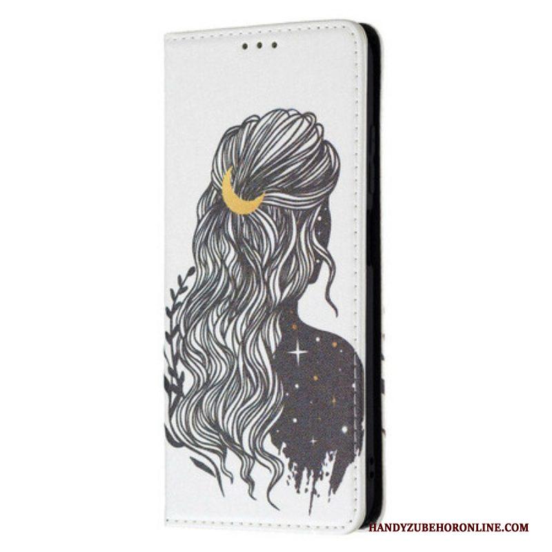 Bescherming Hoesje voor Xiaomi Redmi Note 10 5G Folio-hoesje Mooi Haar