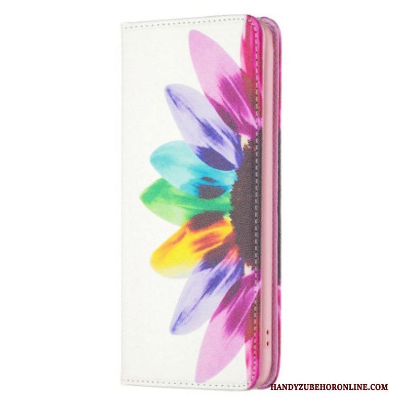 Bescherming Hoesje voor iPhone 14 Pro Max Folio-hoesje Aquarel Bloem