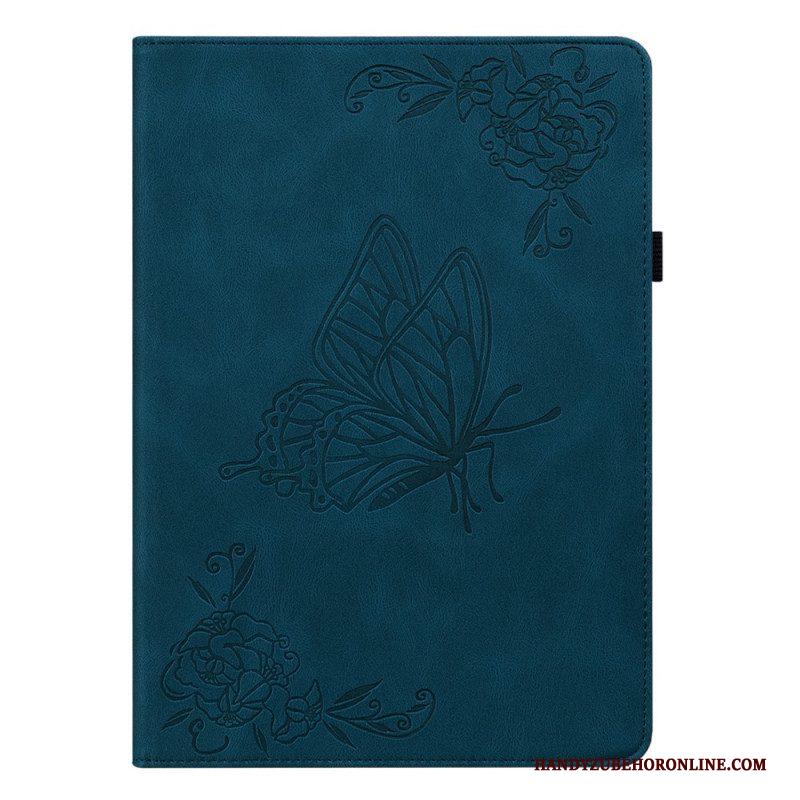 Cover voor Samsung Galaxy Tab A8 (2021) Vlinders Gedrukt Patroon