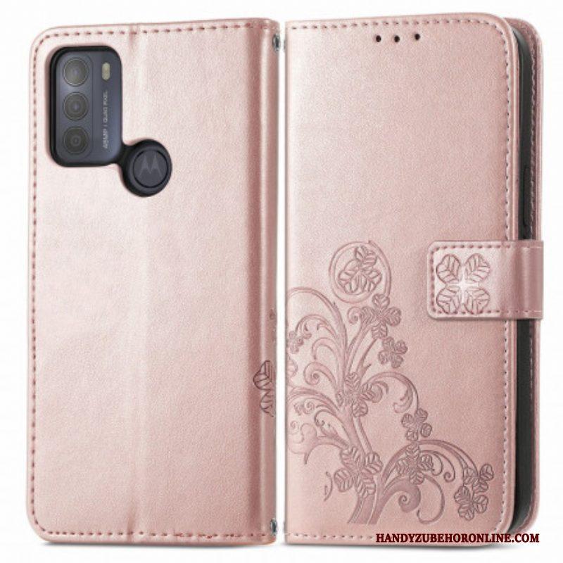 Flip Case voor Moto G50 Aziatische Bloemen