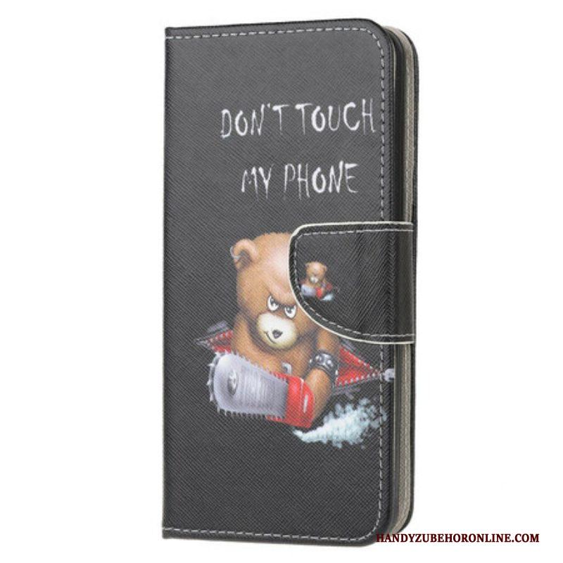 Flip Case voor Samsung Galaxy M12 / A12 Gevaarlijke Beer