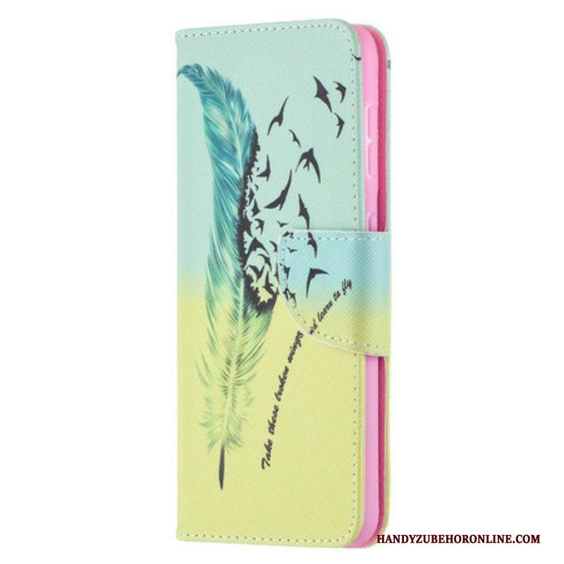 Flip Case voor Samsung Galaxy S21 5G Leren Vliegen