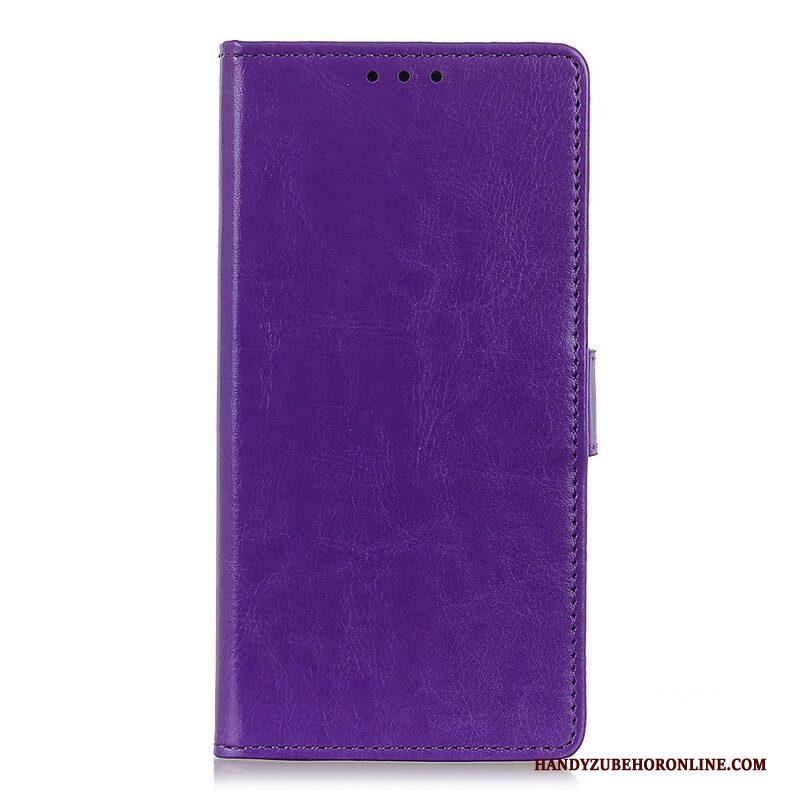 Flip Case voor Samsung Galaxy S21 Plus 5G Strak Glanzend Leereffect