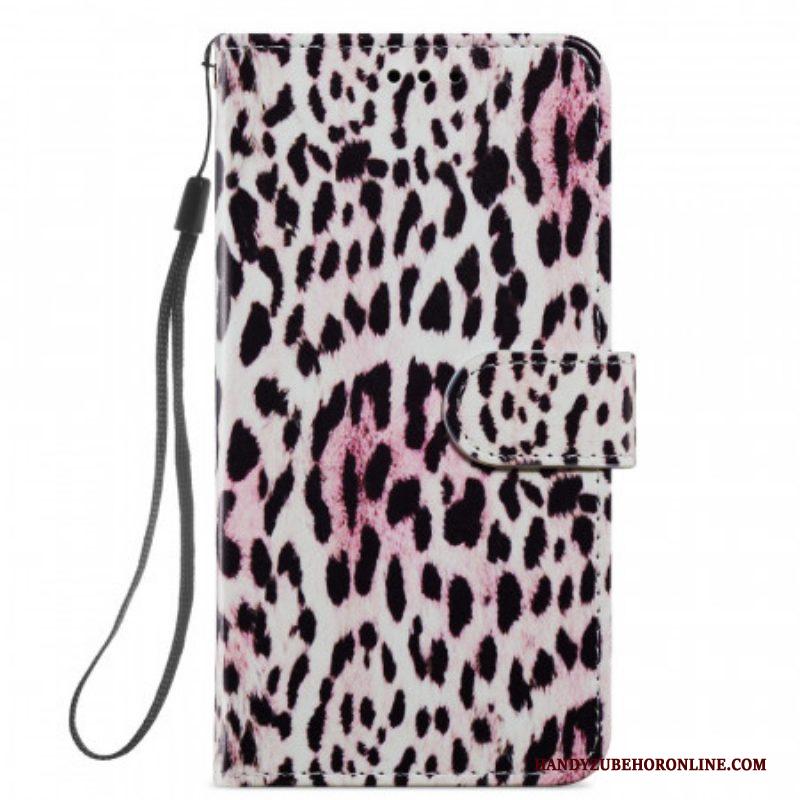 Flip Case voor Samsung Galaxy S22 5G Luipaardprint