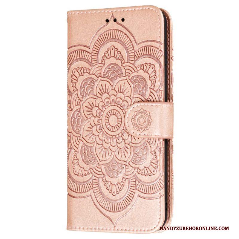 Flip Case voor Samsung Galaxy S22 5G Volledige Mandala