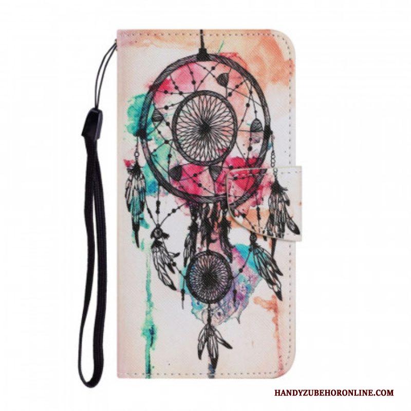 Flip Case voor Samsung Galaxy S22 Ultra 5G Dromenvanger Aquarel