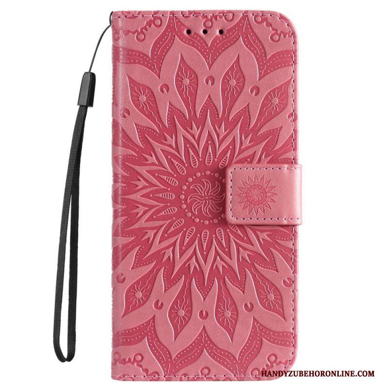 Flip Case voor Samsung Galaxy S22 Ultra 5G Zonnebloem