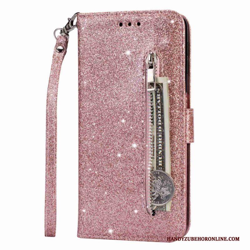 Flip Case voor Samsung Galaxy S23 Ultra 5G Glitter Portemonnee