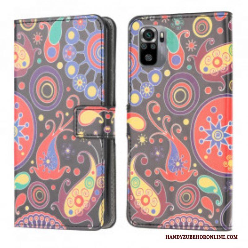 Flip Case voor Xiaomi Redmi Note 10 / 10S Galaxy-ontwerp