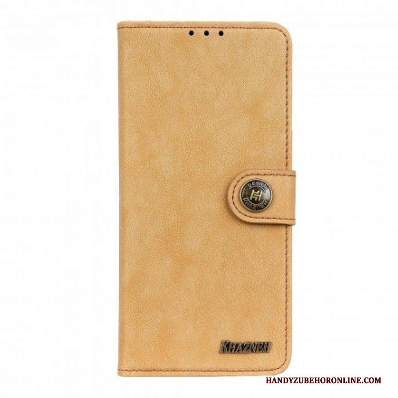 Flip Case voor Xiaomi Redmi Note 10 5G Khazneh Retro Splitleer