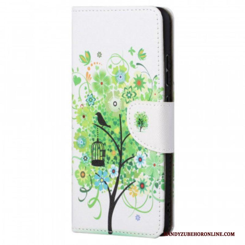 Flip Case voor Xiaomi Redmi Note 11 / 11S Groene Boom