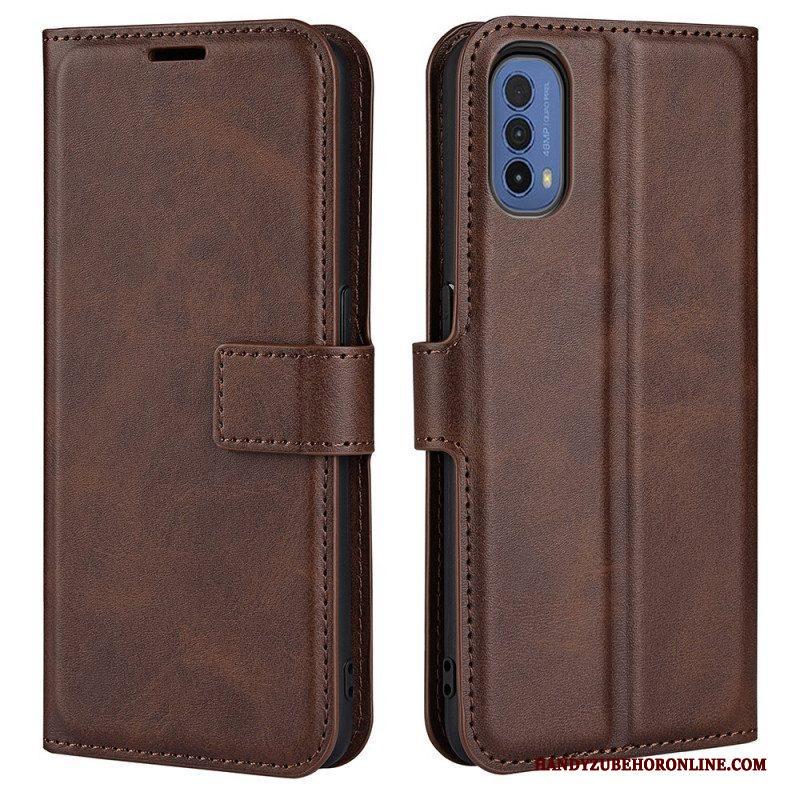 Folio-hoesje voor Moto E40 / E30 / E20 Slank Extreem Leereffect