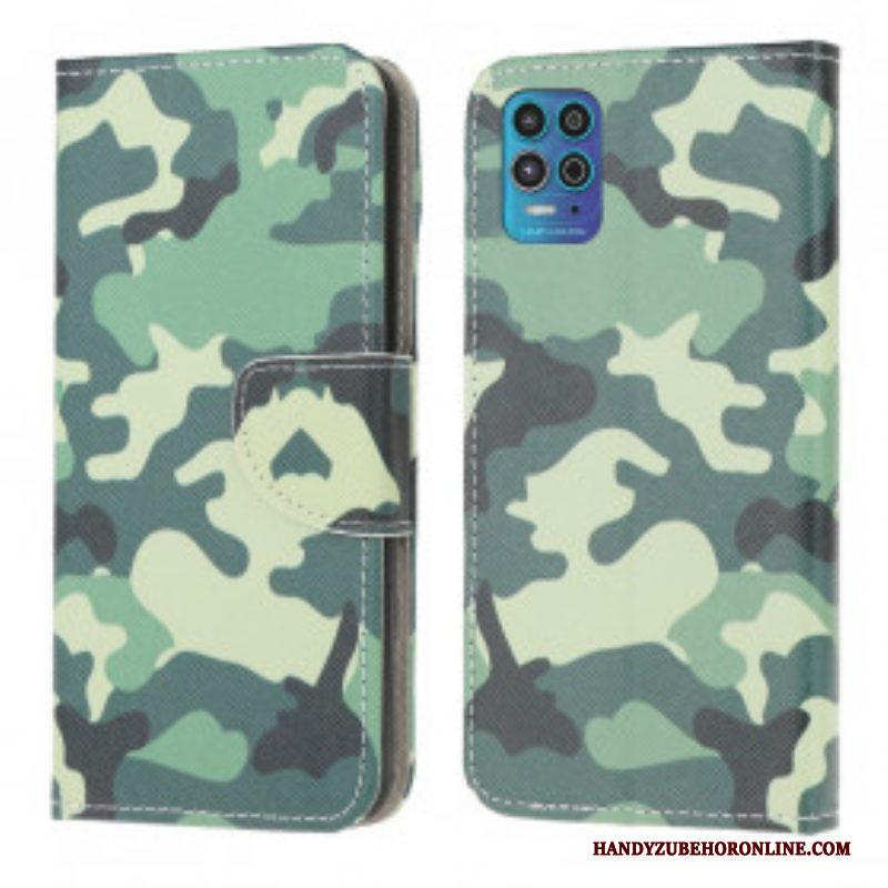 Folio-hoesje voor Moto G100 Militaire Camouflage